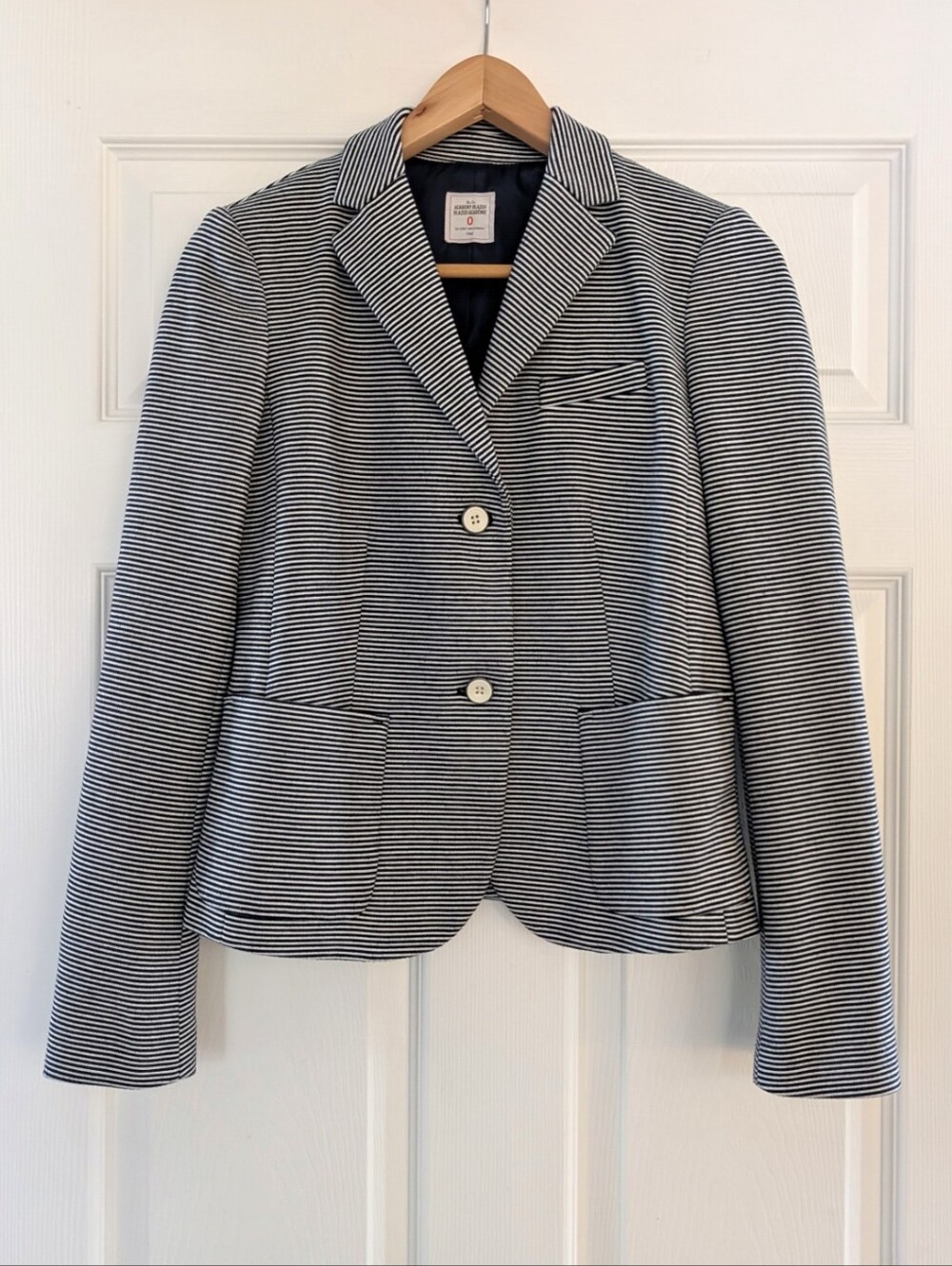 Gap Academy Blazer preppy navy striped size 0